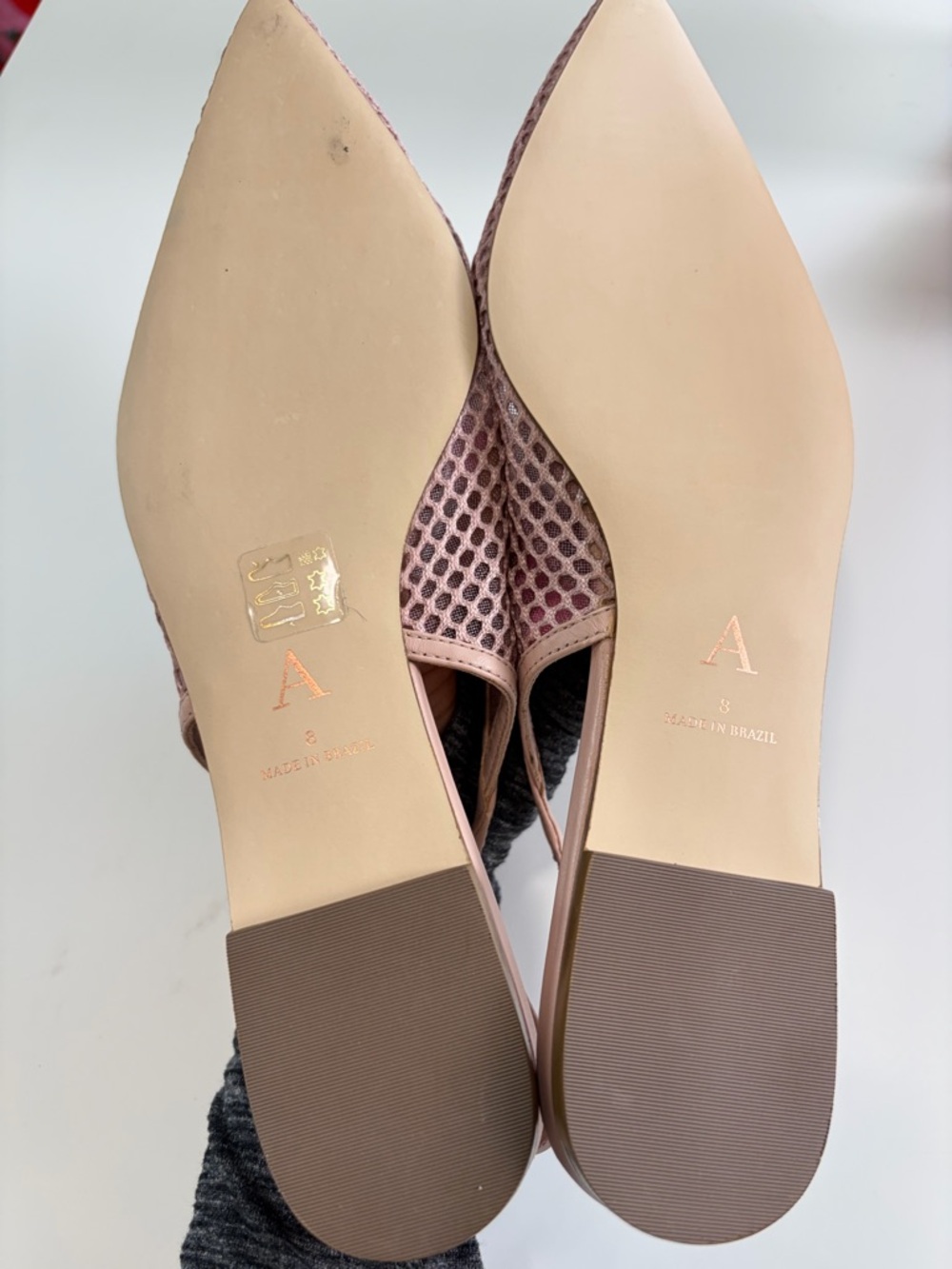 Anthropologie Mesh Slingback Pointed Toe Flats - Picture 9 of 11